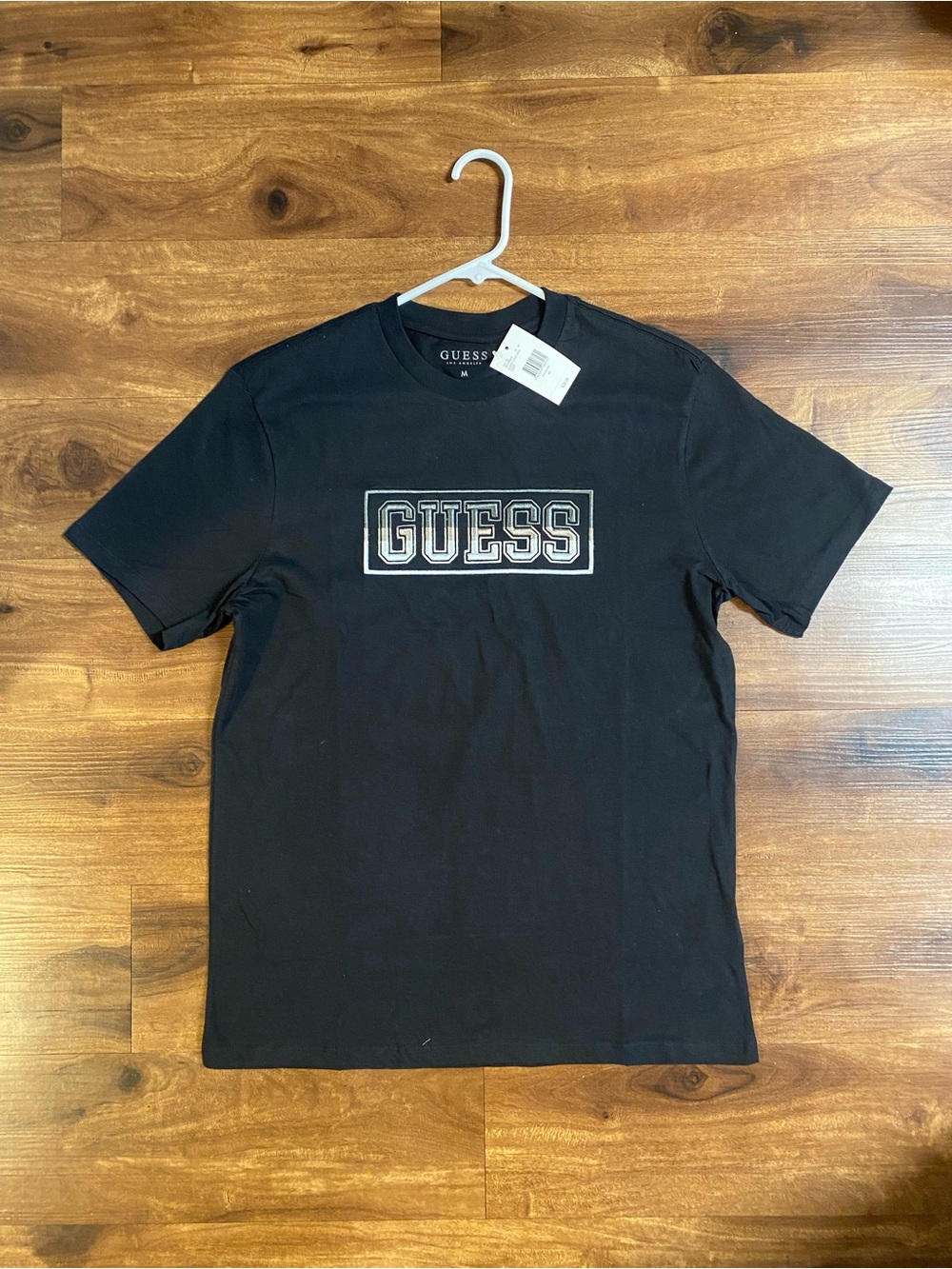 Guess Men’s Black Short-Sleeve Logo Tee